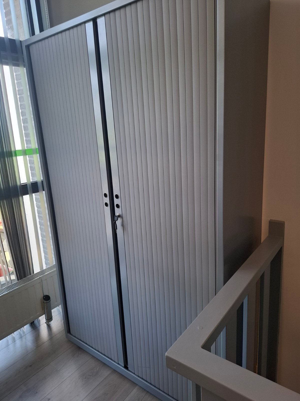 Grijze rolluikkast 4x, apart te koop of combi, Ophalen, Gebruikt, 25 tot 50 cm