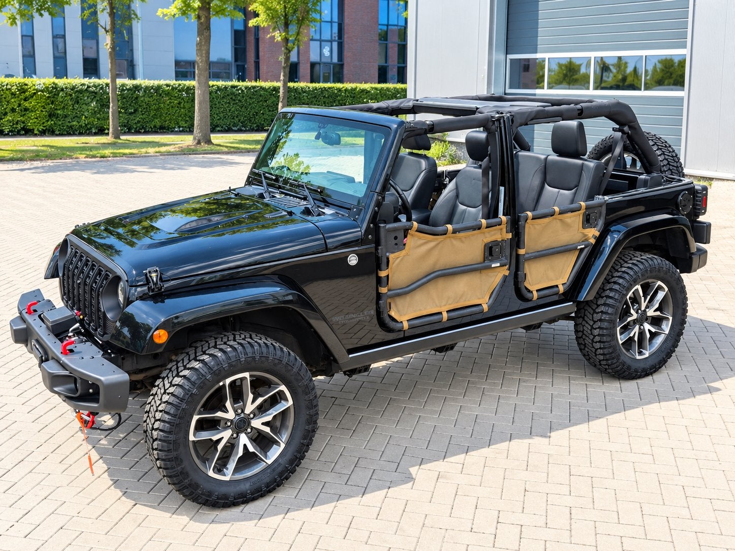 JEEP WRANGLER 3.6 V6 SAHARA EXTREME MOOISTE BLACK EDITION‼️, Auto's, Automaat, 2000 kg, Zwart, Leder