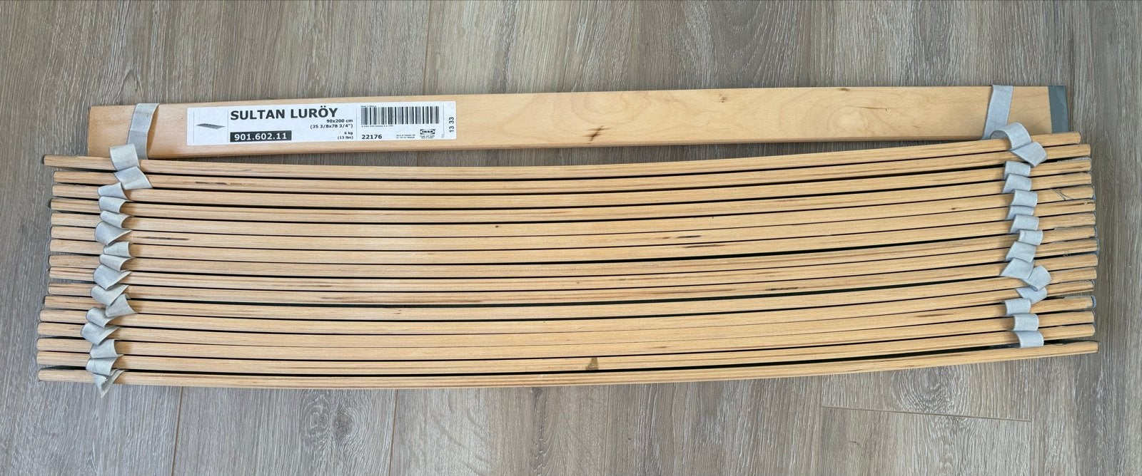 IKEA SULTAN LURÖY lattenbodem 90x200 cm, Ophalen, 90 cm, Eenpersoons, Zo goed als nieuw