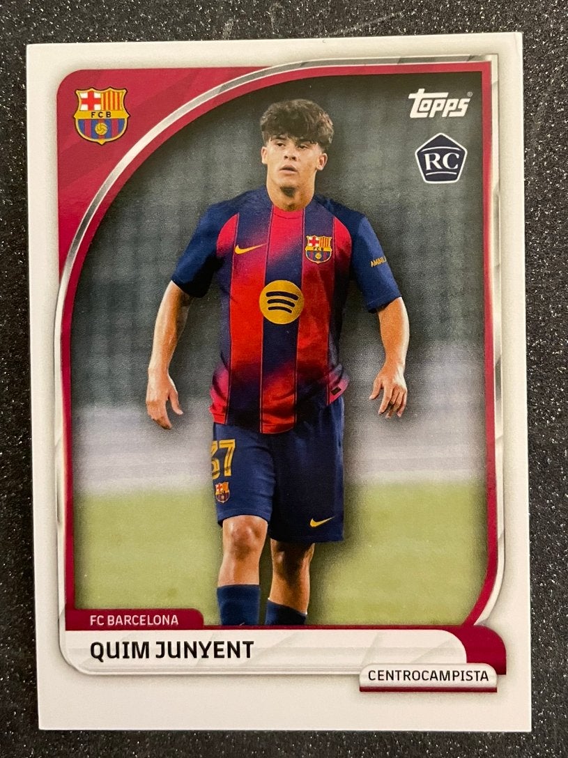 Topps FC BARCELONA 2025    RC    JUNYENT, Verzenden, Zo goed als nieuw, Plaatje
