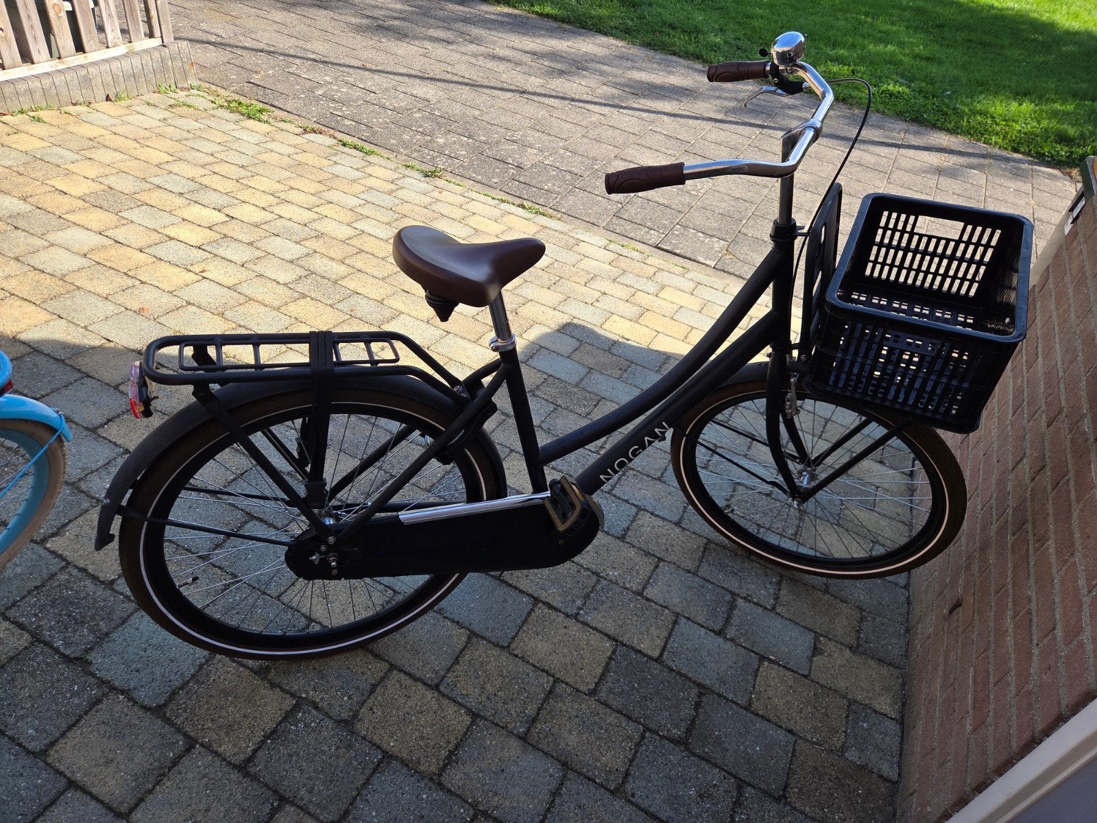 Nogan kinderfiets met voordrager en mand, Terugtraprem, Gebruikt, 50 tot 53 cm, Ophalen
