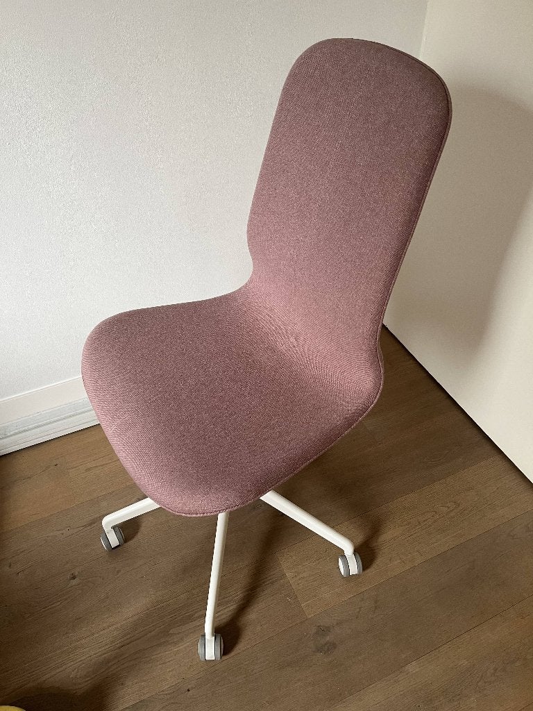 Bureaustoel, Ophalen, Zo goed als nieuw, Roze, Bureaustoel