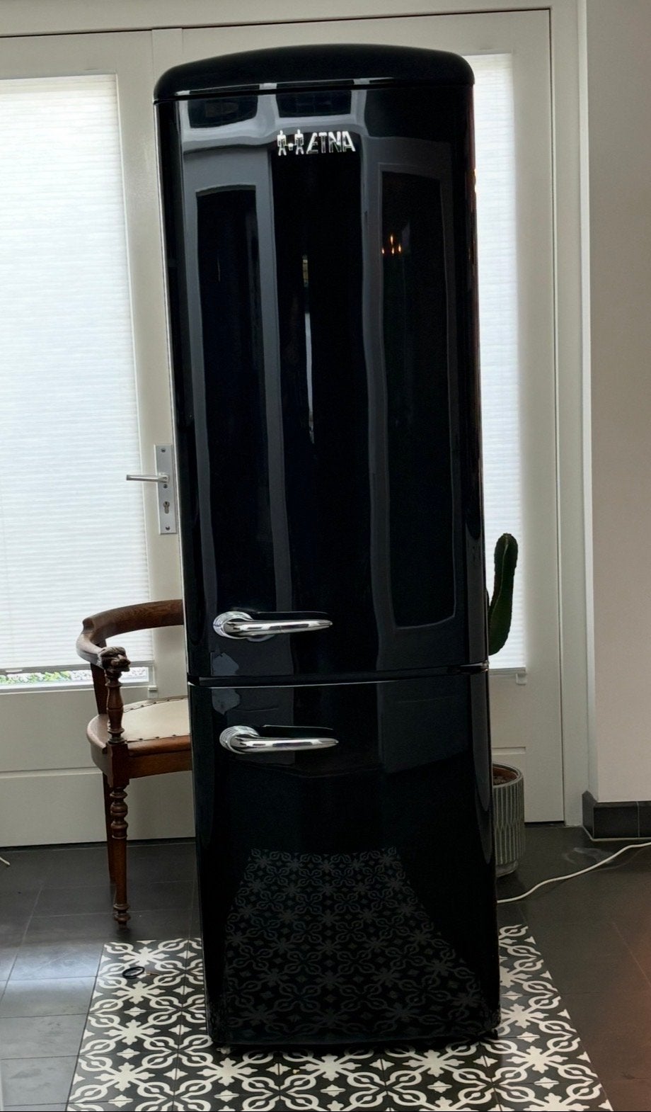 ETNA Retro Koelvriescombinatie met no frost, Witgoed en Apparatuur, Koelkasten en IJskasten, Ophalen, Gebruikt, 200 liter of meer
