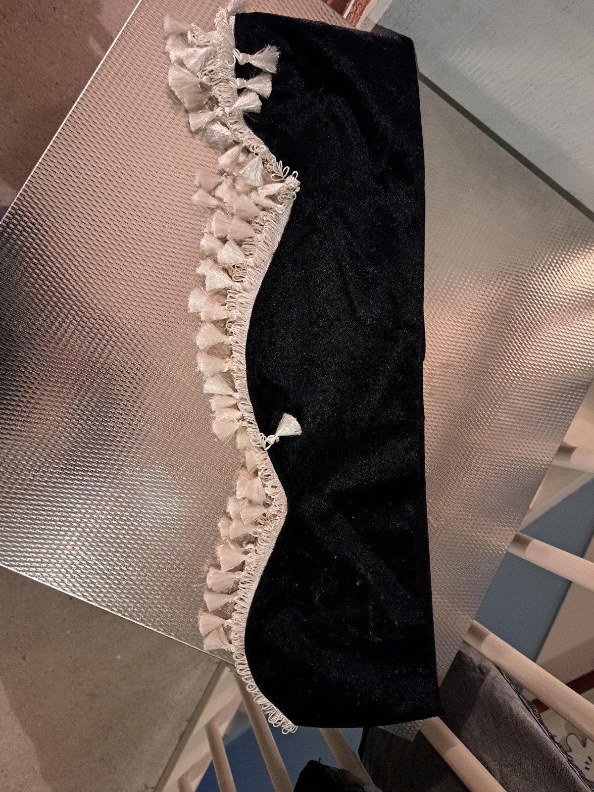 Gordijnrand voor vrachtwagen met kwastjes, Gebruikt, Fluweel, Ophalen of Verzenden, Gordijn