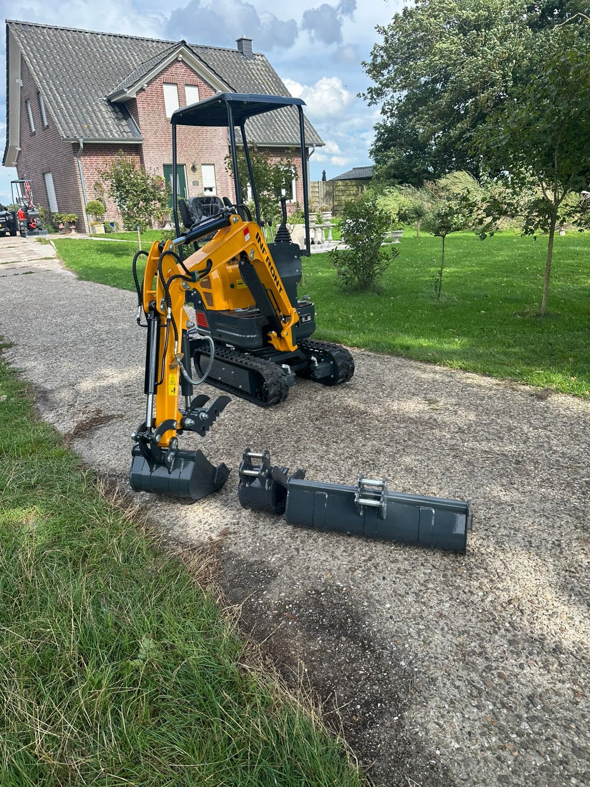 Zeer leuke minigraver/minikraan// incl btw!!!!!/marge, Tuin en Terras, Ophalen of Verzenden