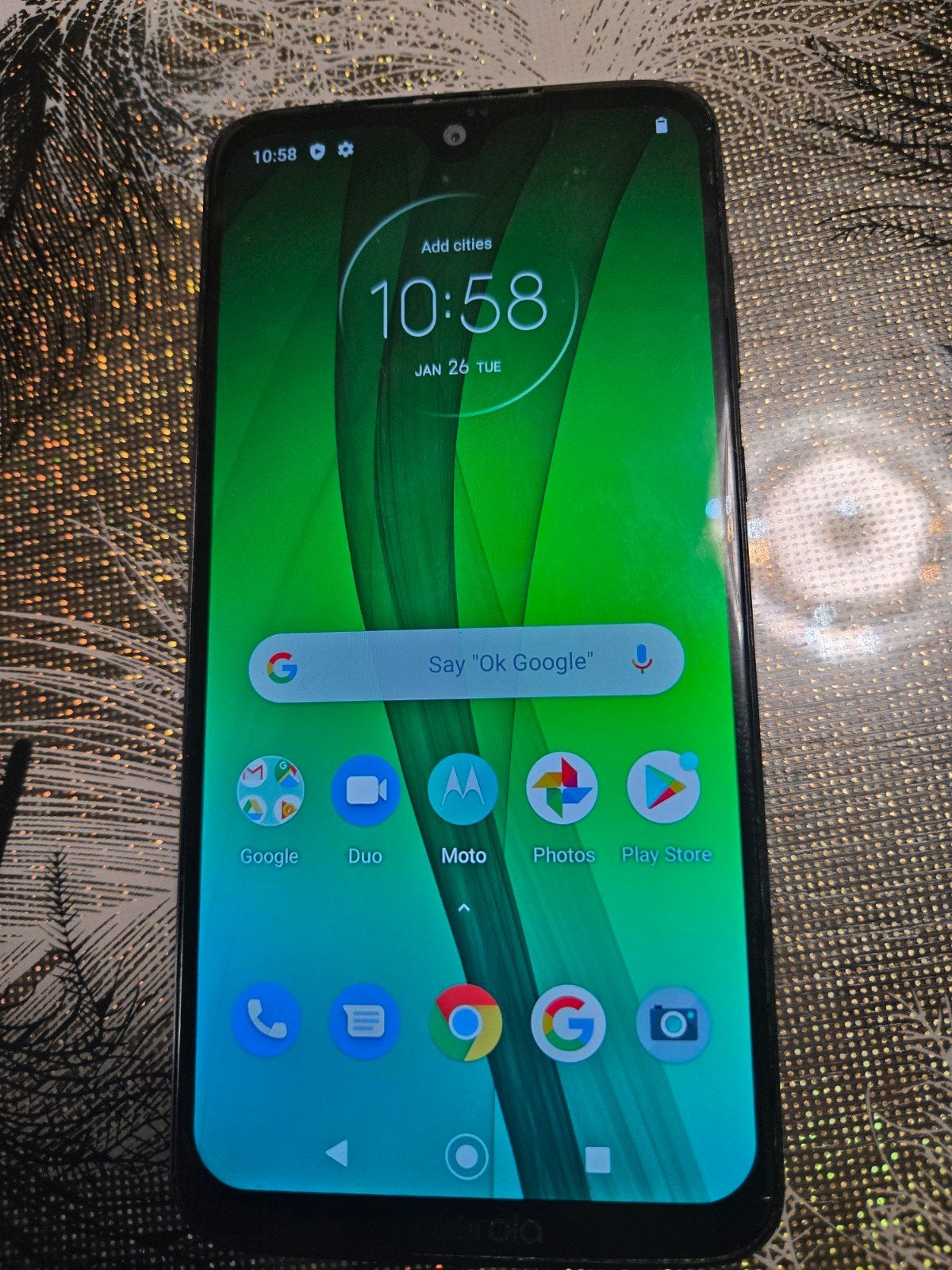 motorola G7 64GB, Overige modellen, Zwart, Ophalen of Verzenden, Zo goed als nieuw