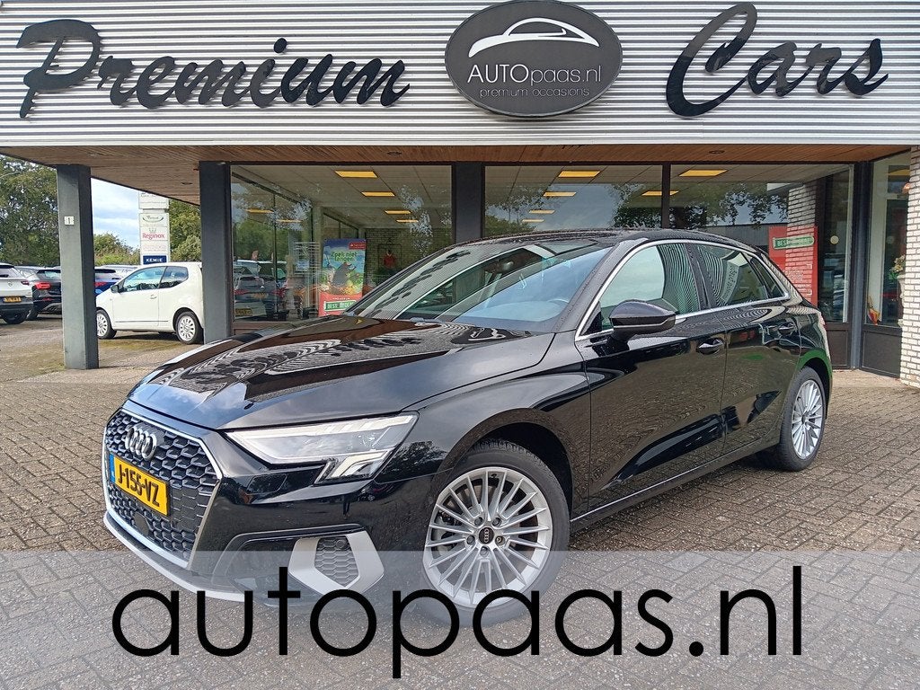 Audi A3 Sportback 35 TFSI AUTOMAAT|Business editionComfstoel, Auto's, Audi, Stof, 4 cilinders, Zwart, Origineel Nederlands