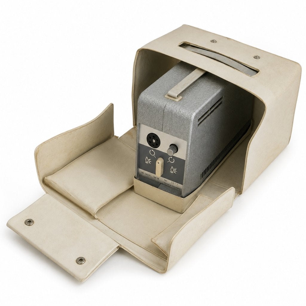 Vintage Liesegang S1 Synchro 8mm Filmprojector + koffer, Gebruikt, ., Ophalen of Verzenden, .