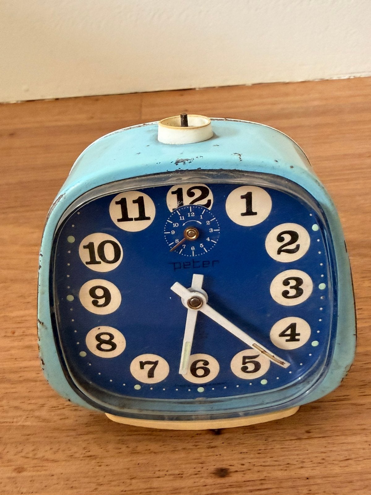 Vintage wekker Peter, Ophalen of Verzenden