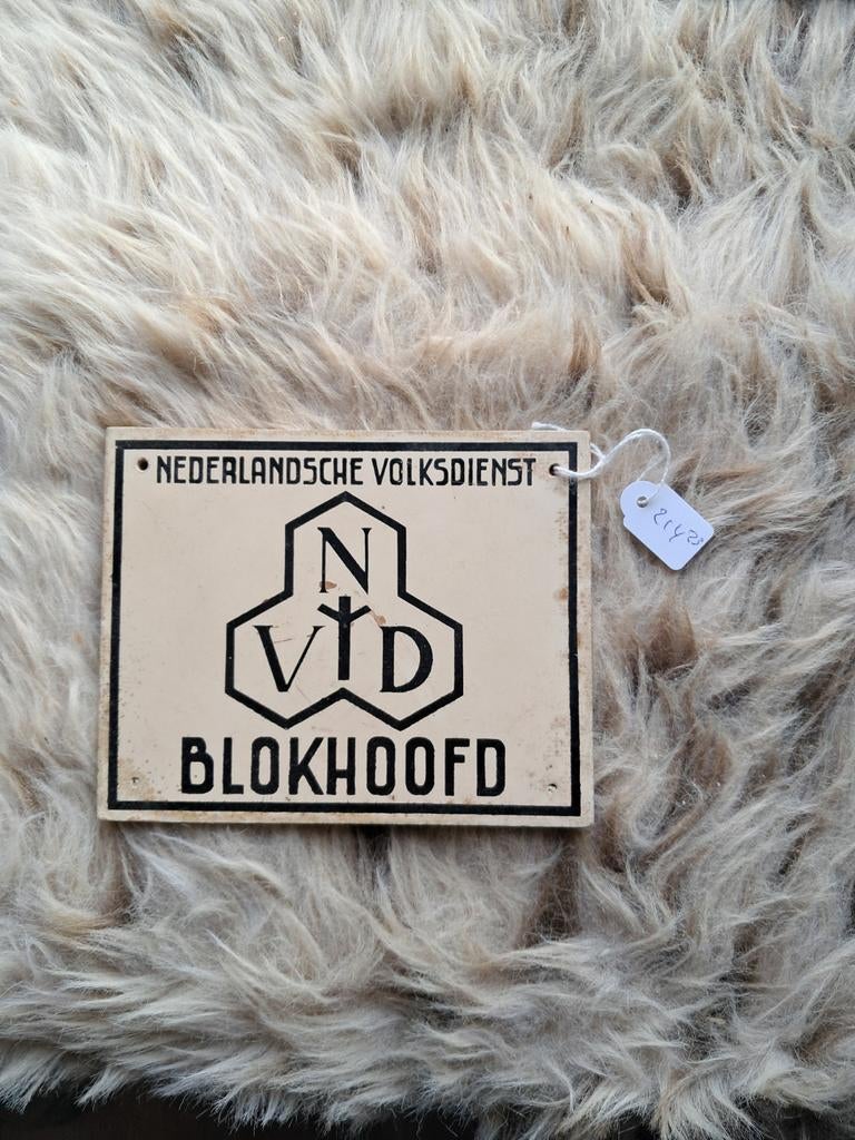 Bordje nvd blokhoofd, Verzenden, Nederland