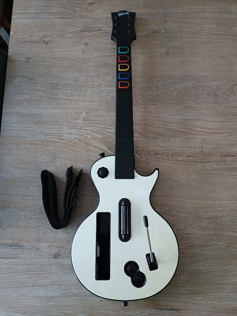 Wii Guitar Hero gitaar - model les paul 95125.805 nintendo, Spelcomputers en Games, Games | Nintendo Wii, Muziek, Gebruikt, 1 speler
