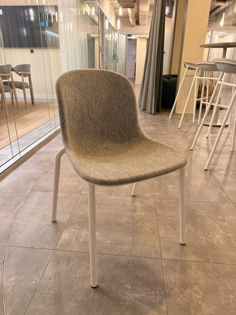 De Vorm - LJ2 - PET-vilt stoel, Huis en Inrichting, Ophalen, Grijs, Vijf, Zes of meer stoelen, Kunststof