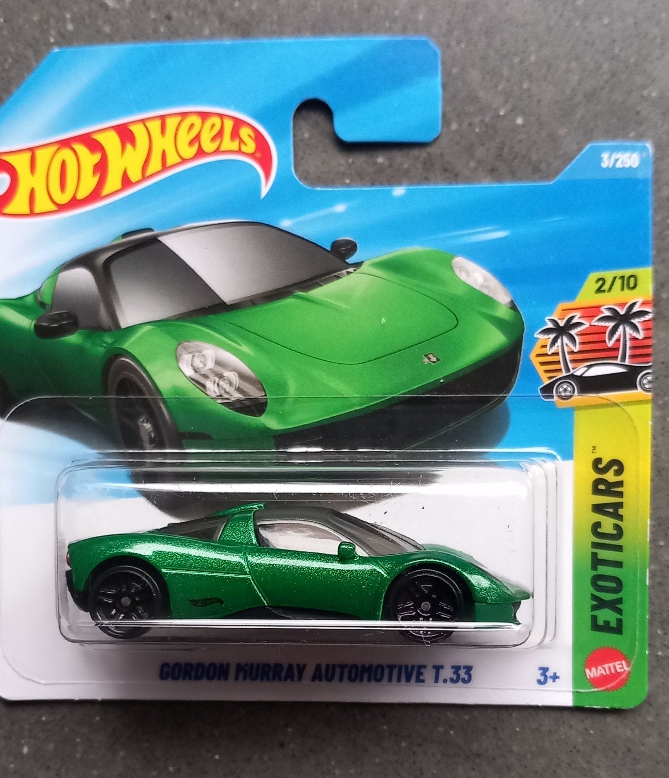 8803 Hot Wheels Gordon Murray Automotive T.33 Groen, Ophalen of Verzenden, Nieuw, Overige typen