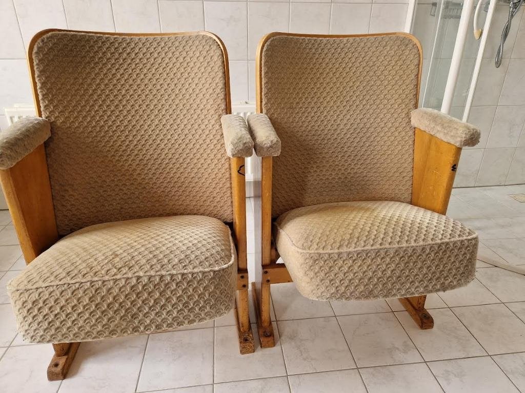 Theaterstoeltjes, Huis en Inrichting, Stoelen, Ophalen, Gebruikt, Twee, Overige kleuren