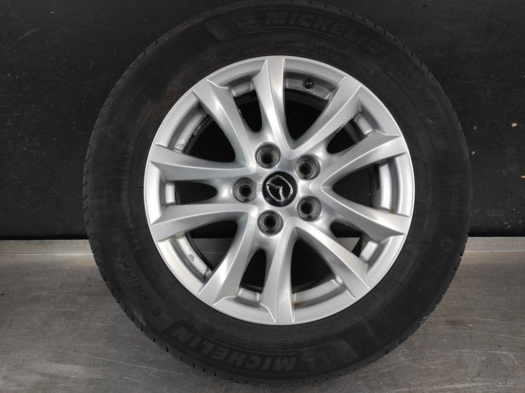 Velgen set + banden Mazda 3 (205-60-R16), Gebruikt, 16 inch, Banden en Velgen, Personenwagen