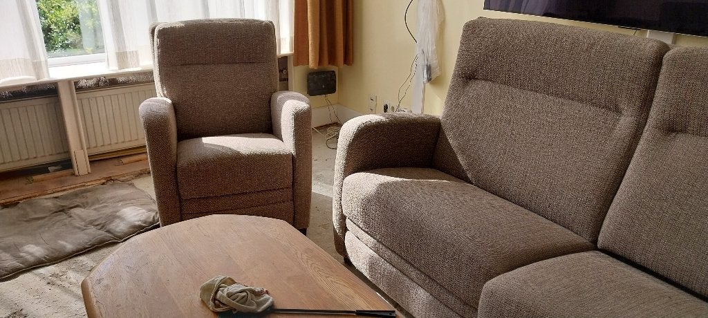 bank en fauteuil, Ophalen, Normaal, 150 tot 200 cm, 75 tot 100 cm