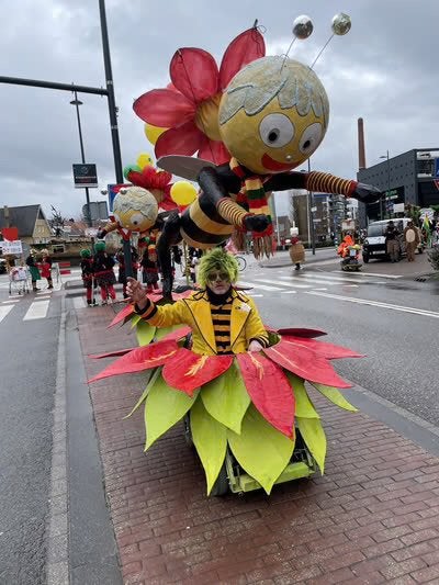 Vrolijke reuze bijen voor optocht, carnaval, Ophalen, Gebruikt