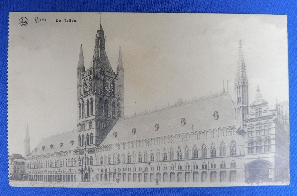 WOI Feldpostkaart Ieper 1917 Sächs. Arm. Batt. 142 Westhoek, Verzamelen, Militaria | Algemeen, Verzenden, Landmacht, Duitsland