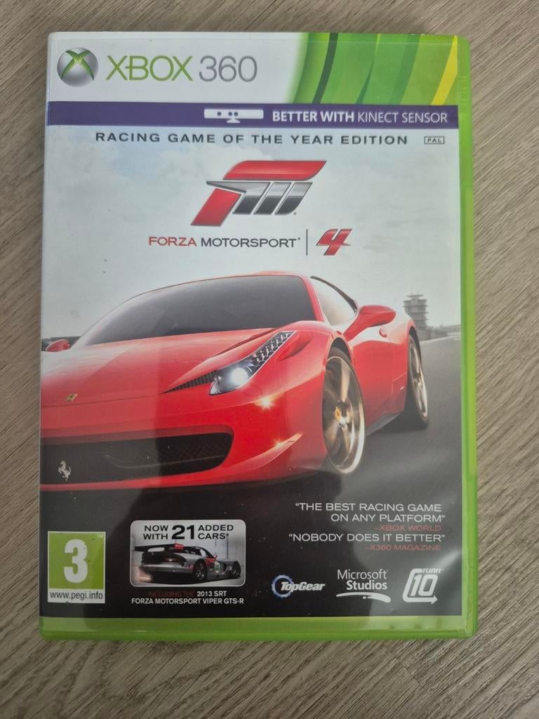 Forza Motorsport 4 Xbox 360, Spelcomputers en Games, Games | Xbox 360, Ophalen, 1 speler, Racen en Vliegen, Zo goed als nieuw