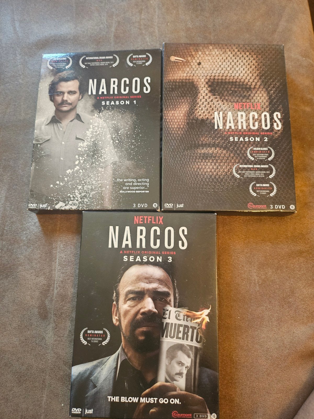 Narcos DVD Boxset - Seizoen 1, 2 en 3, Cd's en Dvd's, Vanaf 16 jaar, Misdaad, Seizoen 1, Nederlands