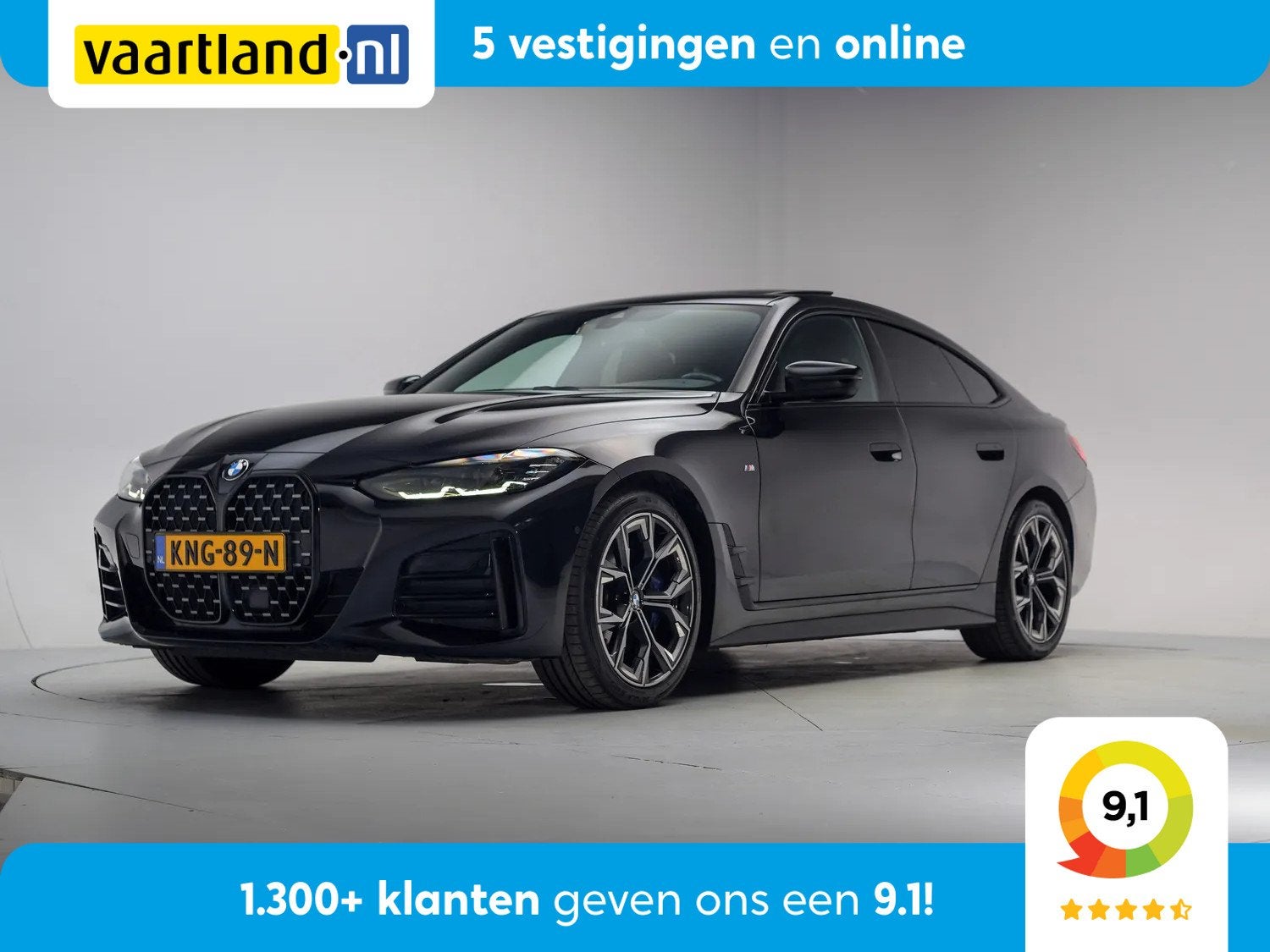 BMW 4 Serie Gran Coupe 420i M Sport Shadow Aut. [ Schuifdak, Auto's, BMW, Automaat, 1998 cc, 15 km/l, Gebruikt