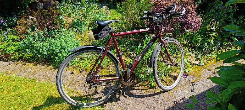 Batavus B1 Axima mountainbike, Gebruikt, Velgrem, 53 tot 57 cm, Ophalen