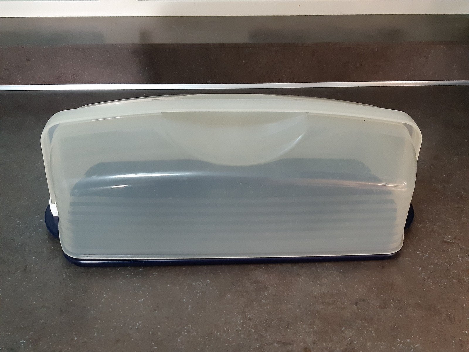 tupperware cake taart party serveer hapjes doos plateau, Ophalen of Verzenden, Gebruikt, Schaal