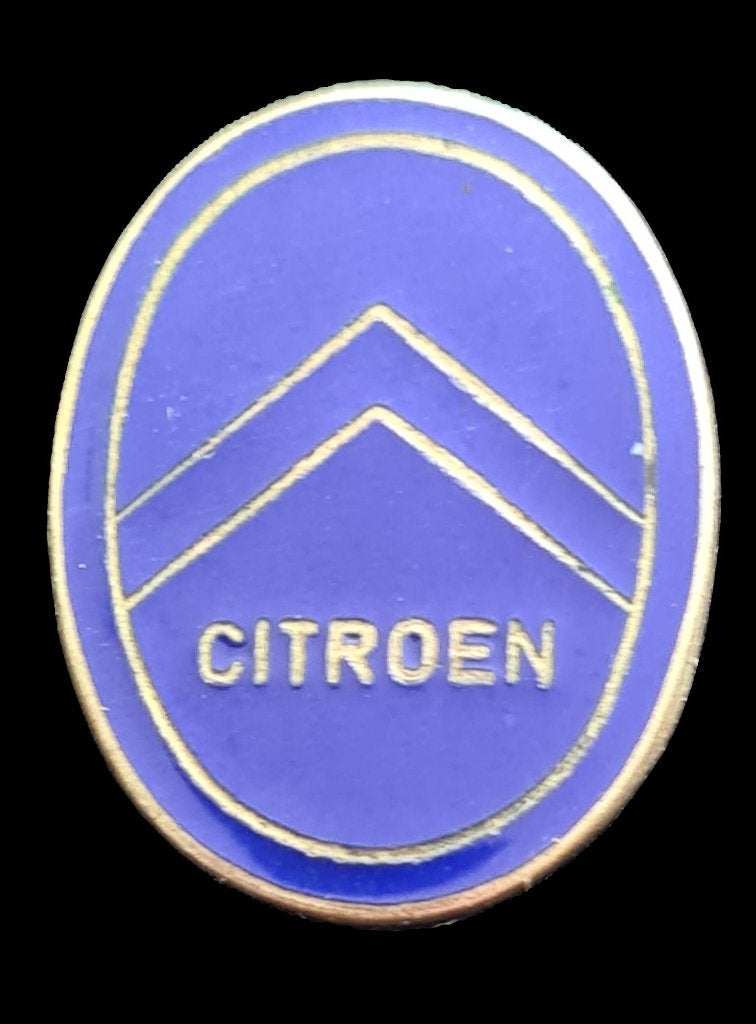 Citroën speld- d.blauw emaille uitv., Verzamelen, Verzenden, Nieuw, Transport, Speldje of Pin