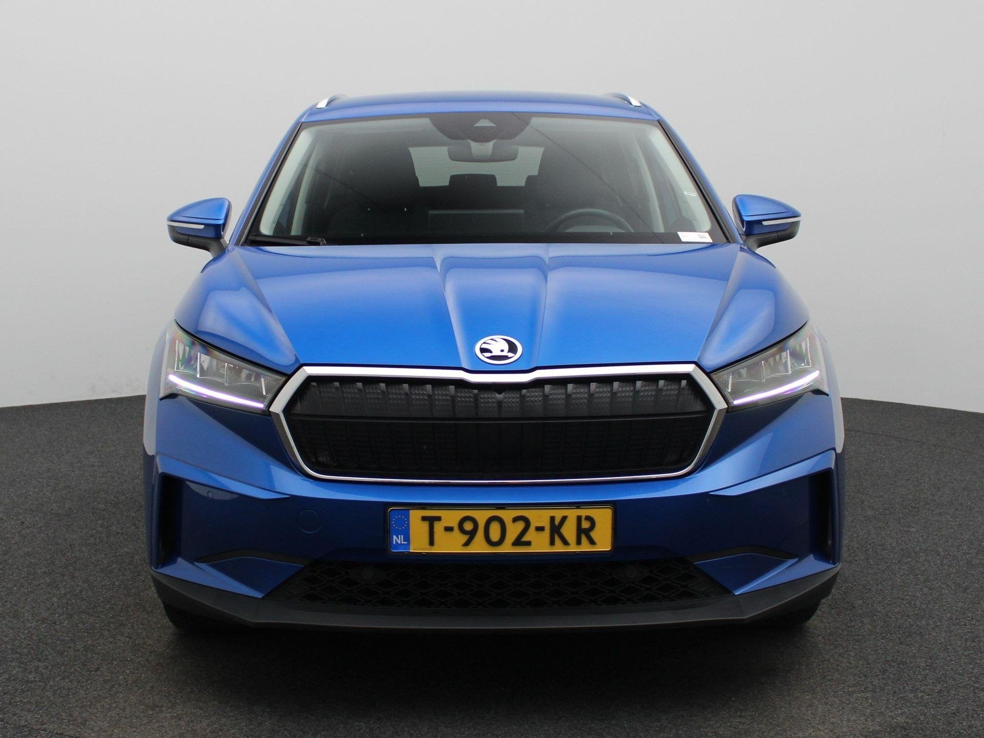 Skoda Enyaq iV 80 Business Edition | Apple Carplay / Android, Auto's, 12 maanden, Achterwielaandrijving, Gebruikt, Blauw