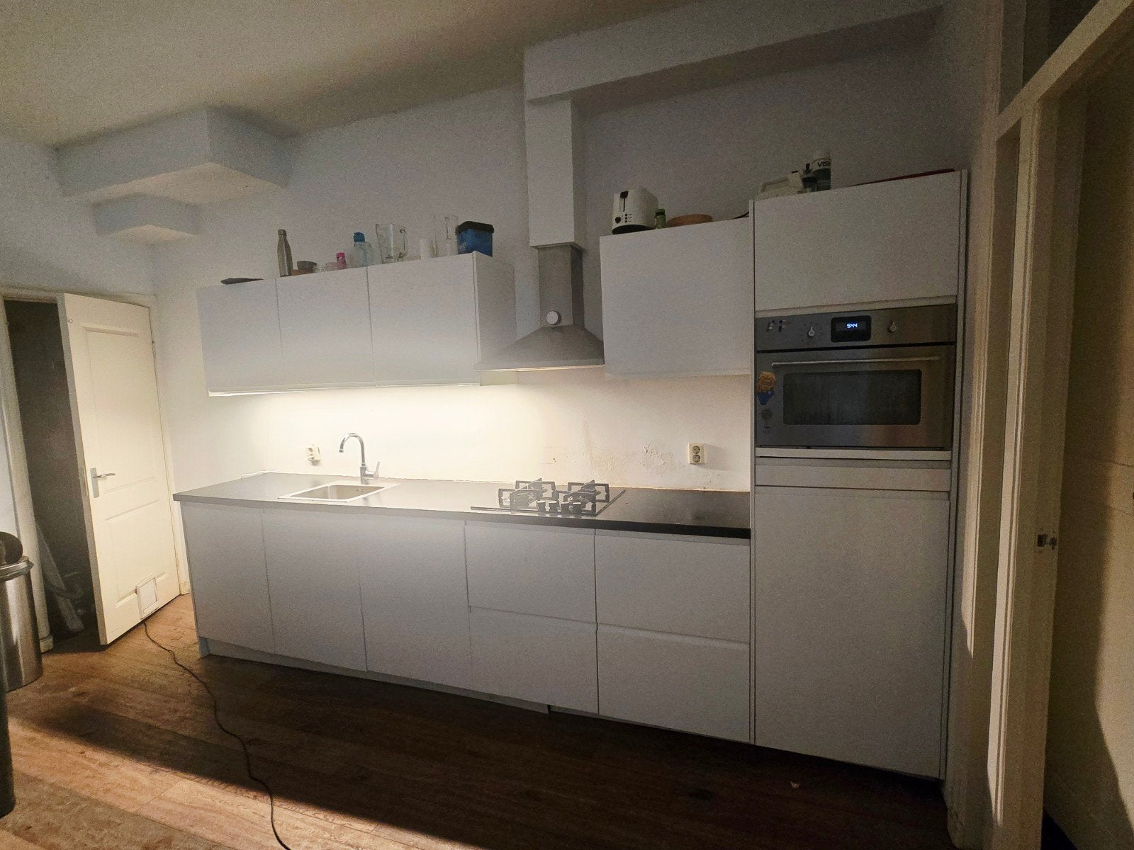 Ikea keuken 5 jaar oud met apparatuur - snel ophalen!, Ophalen, Gebruikt, Wit, Enkelwandige keuken