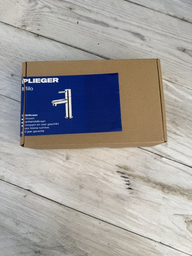 Plieger Milo toitetkraan chroom (nieuw), Ophalen of Verzenden, Nieuw, Chroom, Kraan