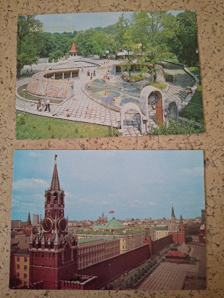 2 ansichten rusland, Ophalen of Verzenden, 1980 tot heden, Gelopen, Overig Europa