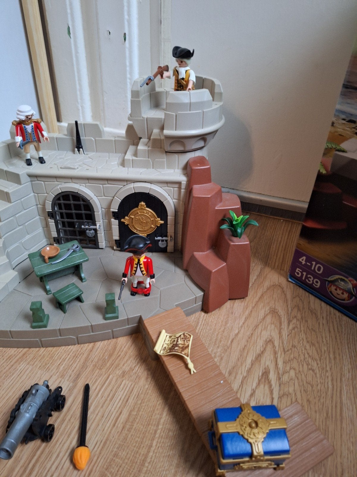 In doos Playmobil set 5139 Britse soldatenvesting grote set,, Complete set, Zo goed als nieuw, Kasteel/Fort, Historisch
