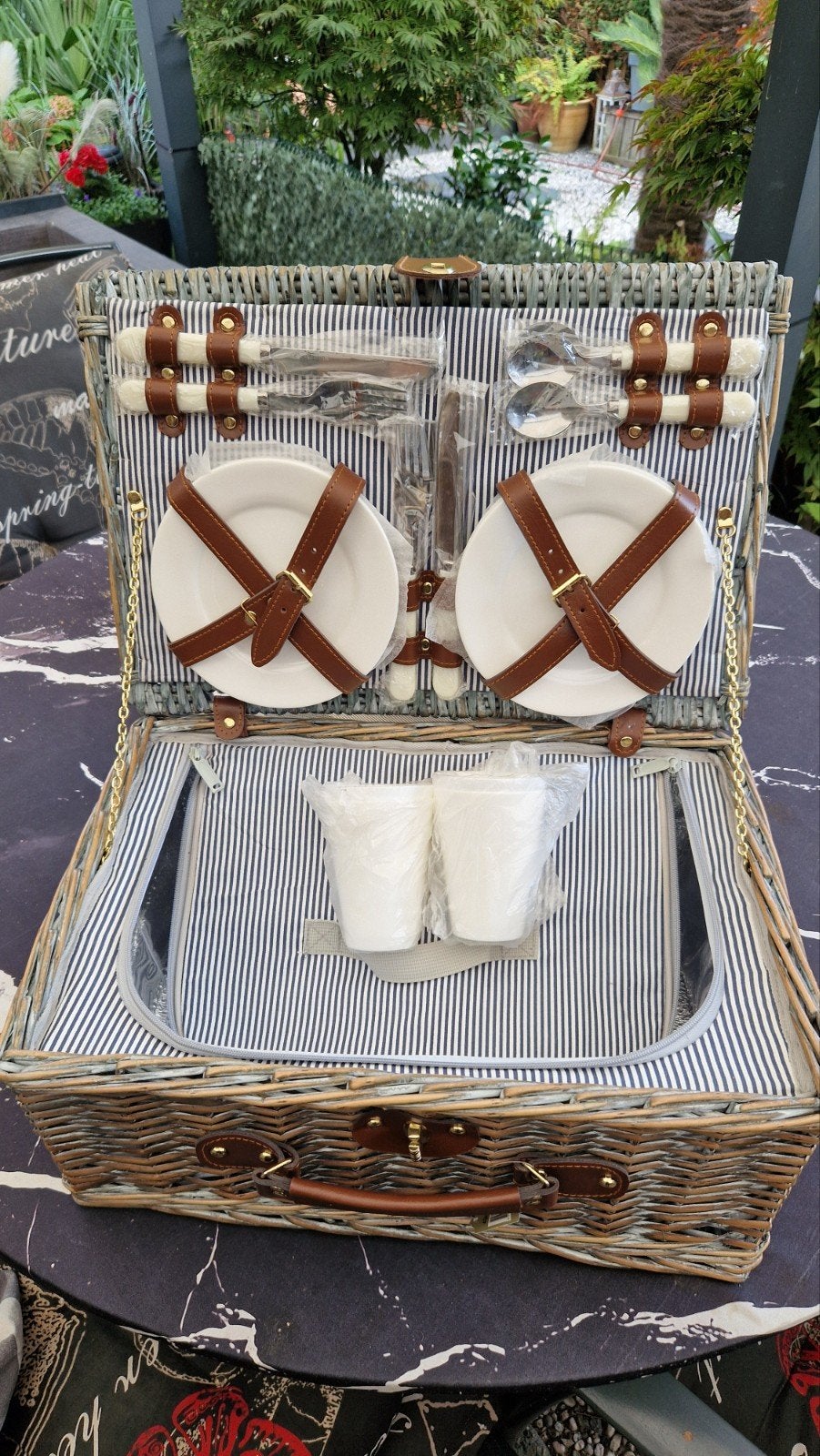 Luxe picknickmand voor 4 personen - Compleet en nieuw, Ophalen, Nieuw