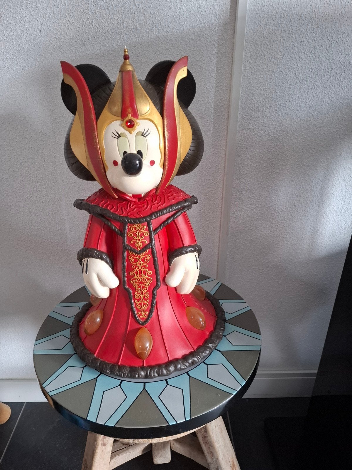 groot disney beeld minnie mouse star wars big fig, Ophalen, Mickey Mouse, Zo goed als nieuw, Beeldje of Figuurtje