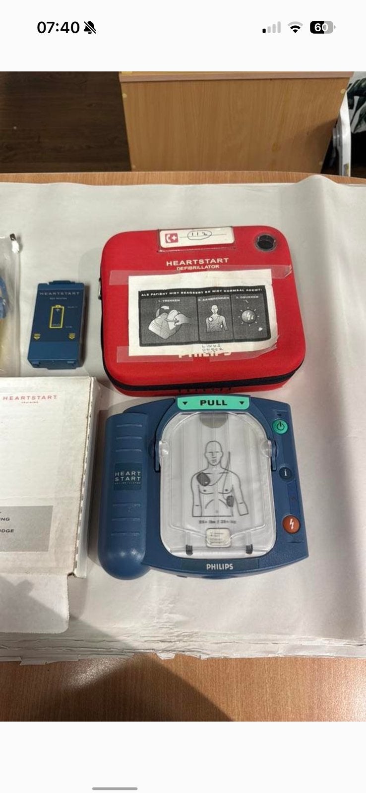 Philips heartstart ‘2005’ ( lees beschrijving), Ophalen, Gebruikt
