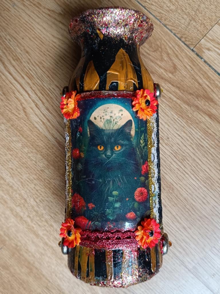 Zwarte Kat Karaf - Incl. Verzendkosten!, Overige kleuren, Nieuw, Ophalen of Verzenden, Glas