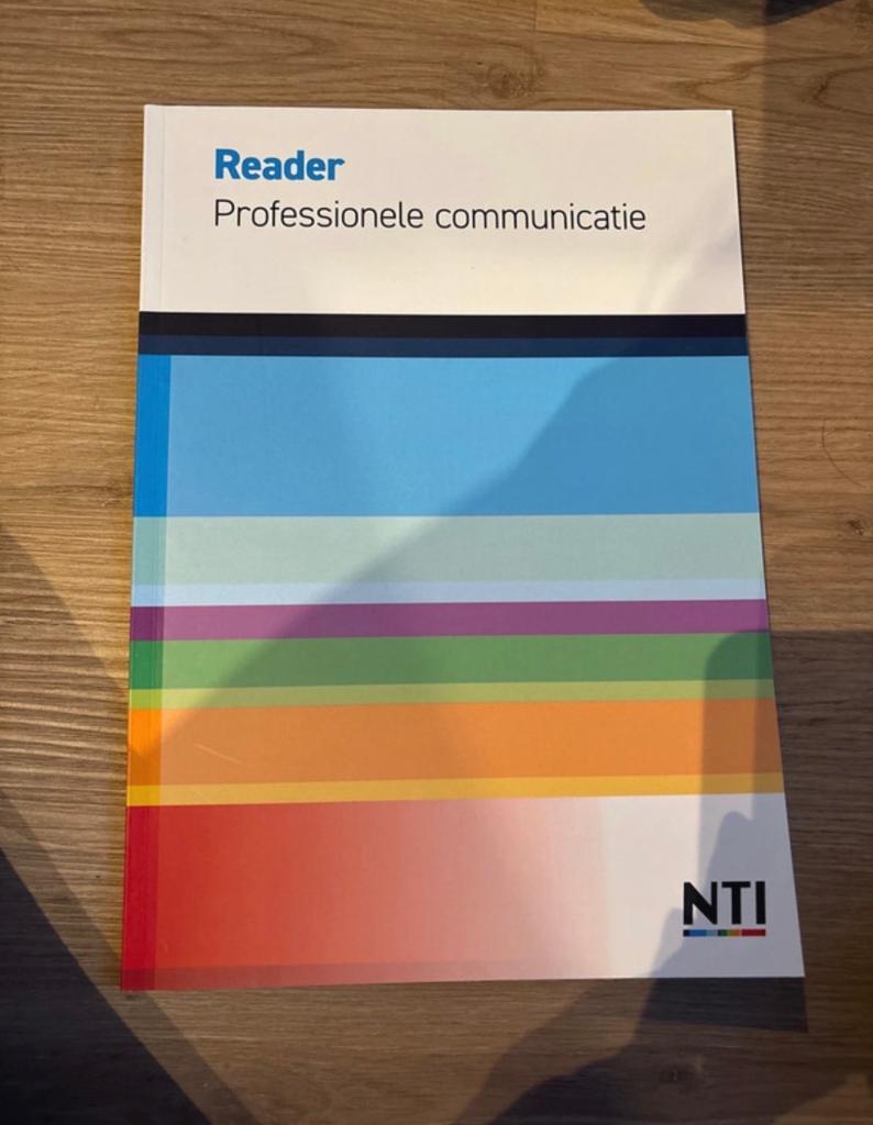 Reader Professionele communicatie NTI, Ophalen of Verzenden, Gamma, Zo goed als nieuw, HBO