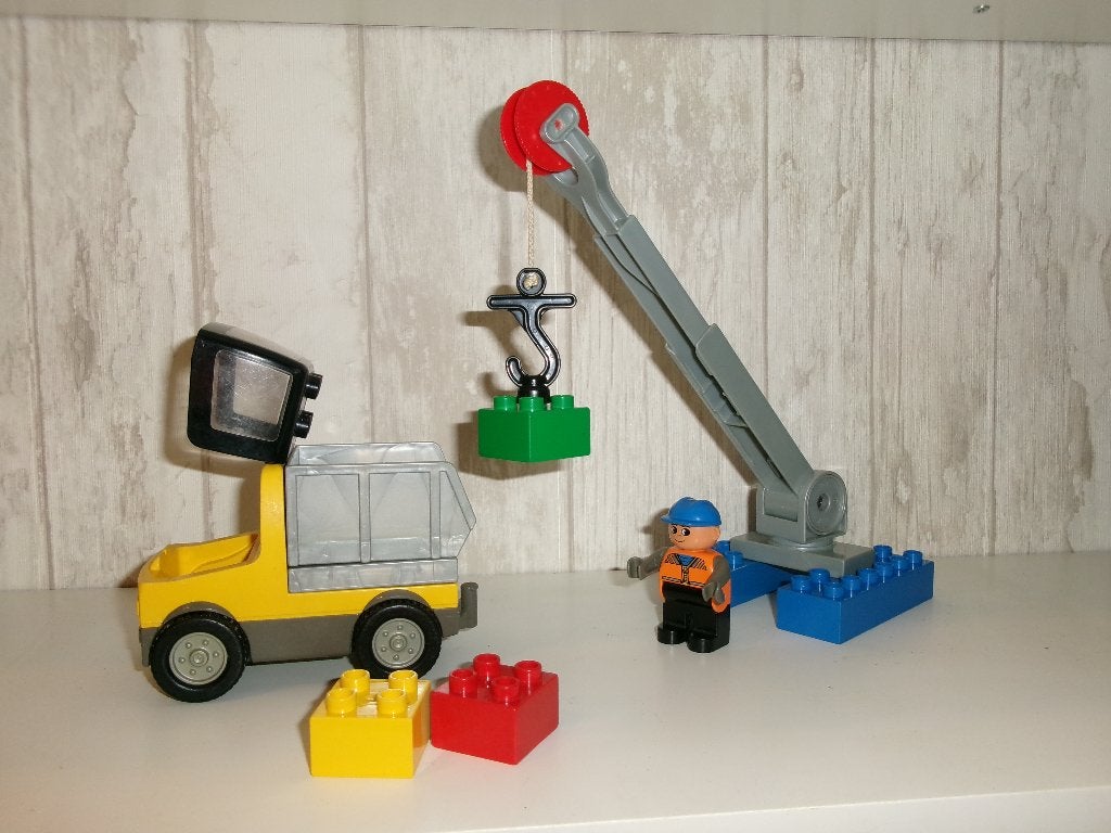 Duplo Wegwerker, Kinderen en Baby's, Speelgoed | Duplo en Lego, Ophalen of Verzenden, Zo goed als nieuw, Complete set, Duplo