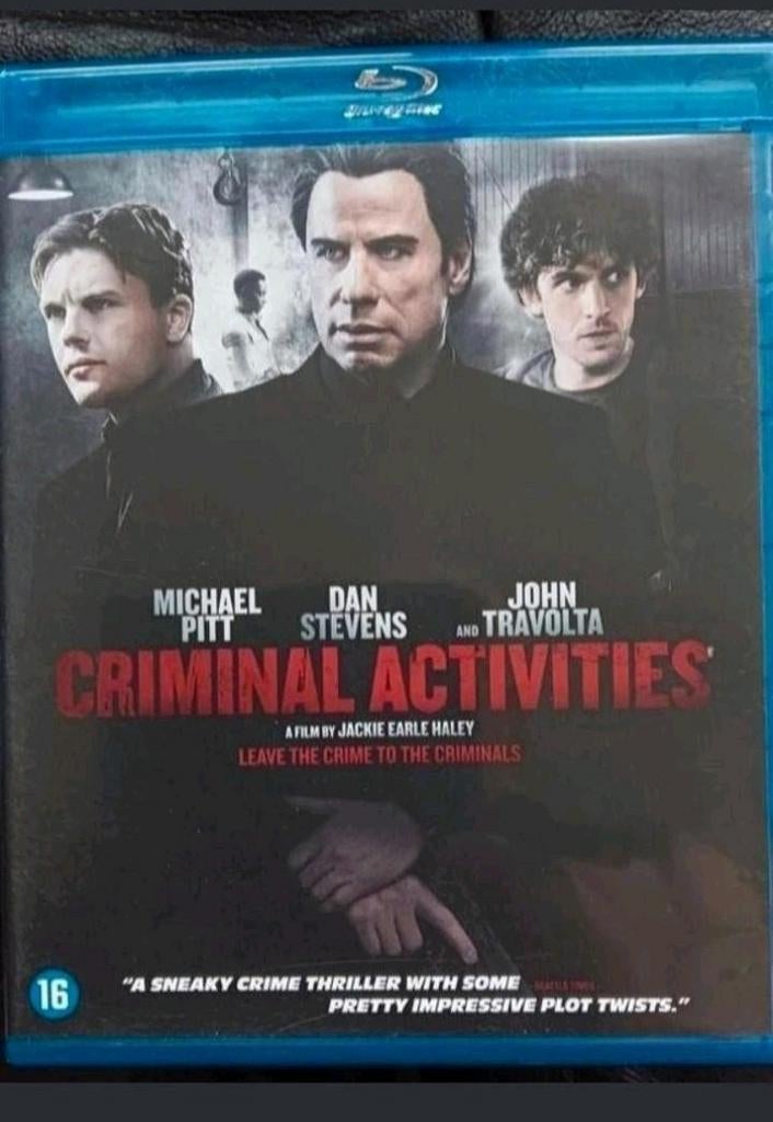 Criminal activities bluray NL ondertiteld, Ophalen of Verzenden, Zo goed als nieuw, Thrillers en Misdaad