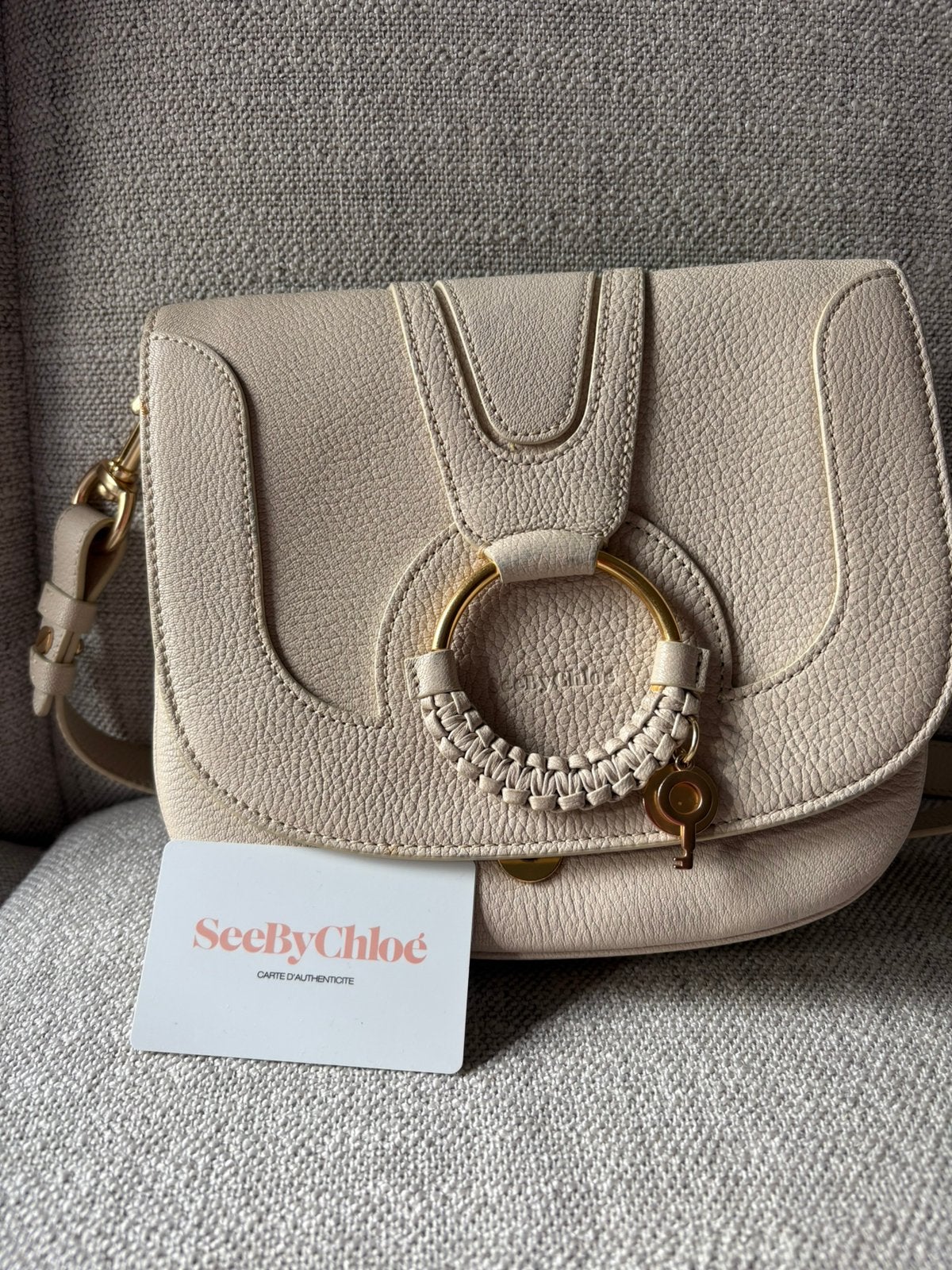 See by Chloe cross body bag beige, Ophalen of Verzenden, Zo goed als nieuw, Beige, Handtas