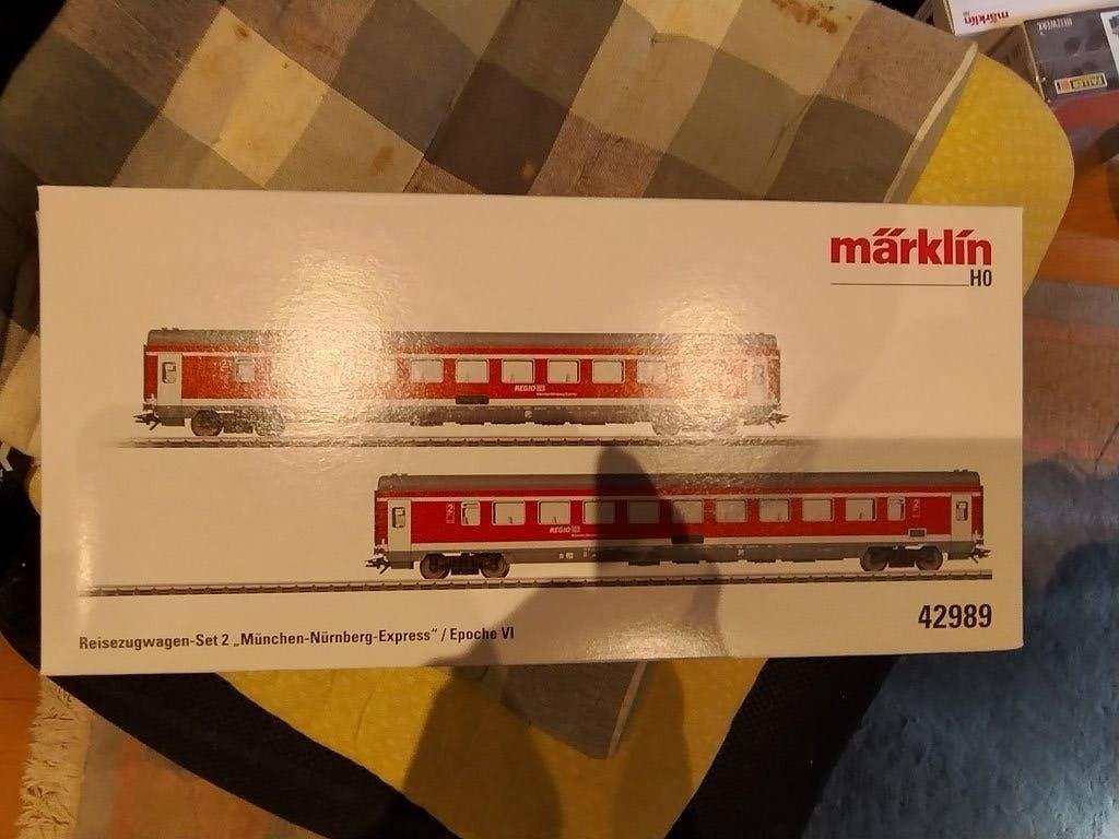 Märklin 42989 – Reisezugwagen Set, Hobby en Vrije tijd, Modeltreinen | H0, Nieuw, Wagon, Wisselstroom, Märklin, Ophalen of Verzenden