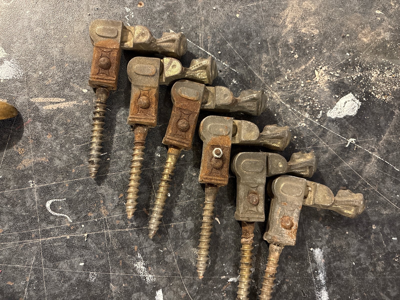 6 luikhouders, Antiek en Kunst, Ophalen of Verzenden