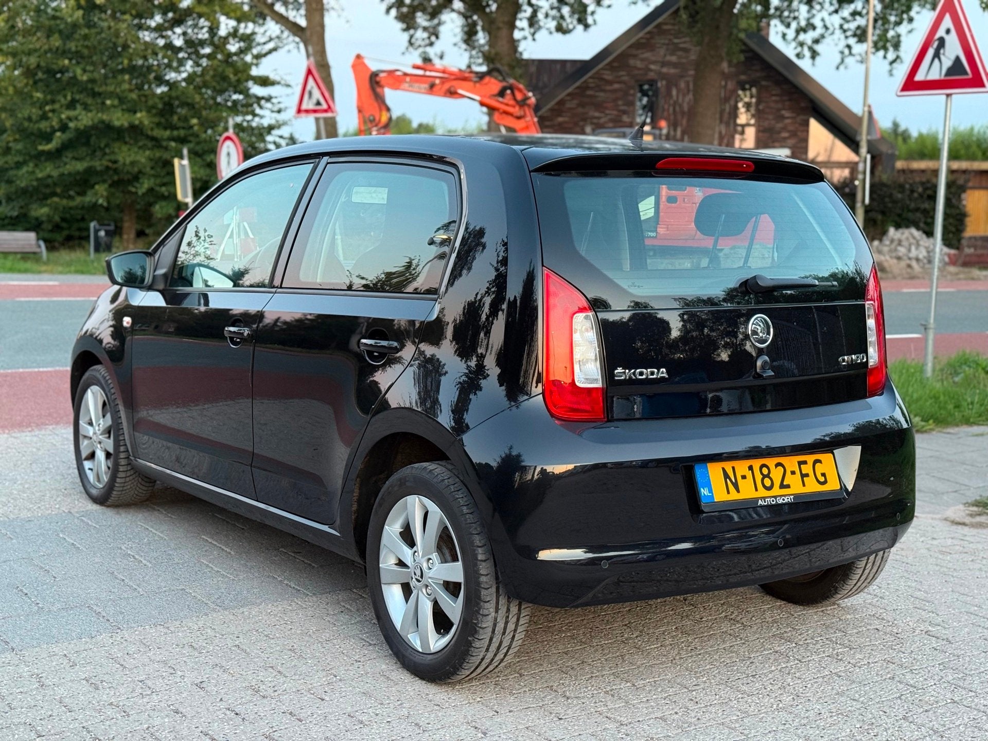 Skoda Citigo 1.0 Greentech Elegance AIRCO CRUISE PDC, Auto's, Voorwielaandrijving, Gebruikt, 60 pk, Zwart