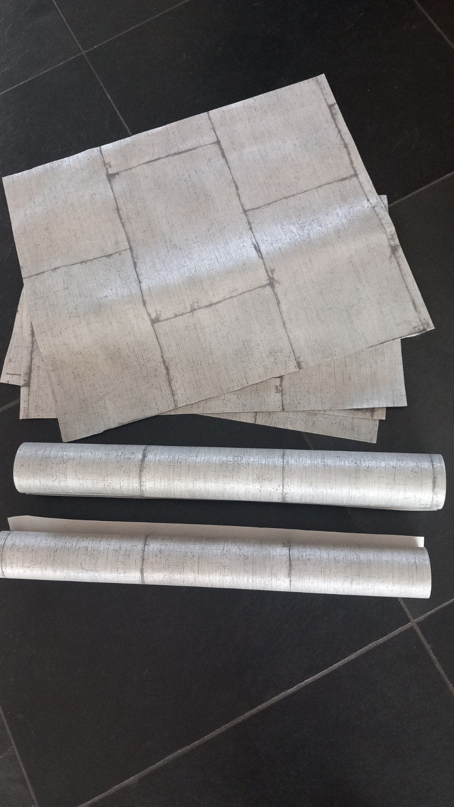 2 halve rollen behang met glittertje, Ophalen of Verzenden, Minder dan 5 m², Folie