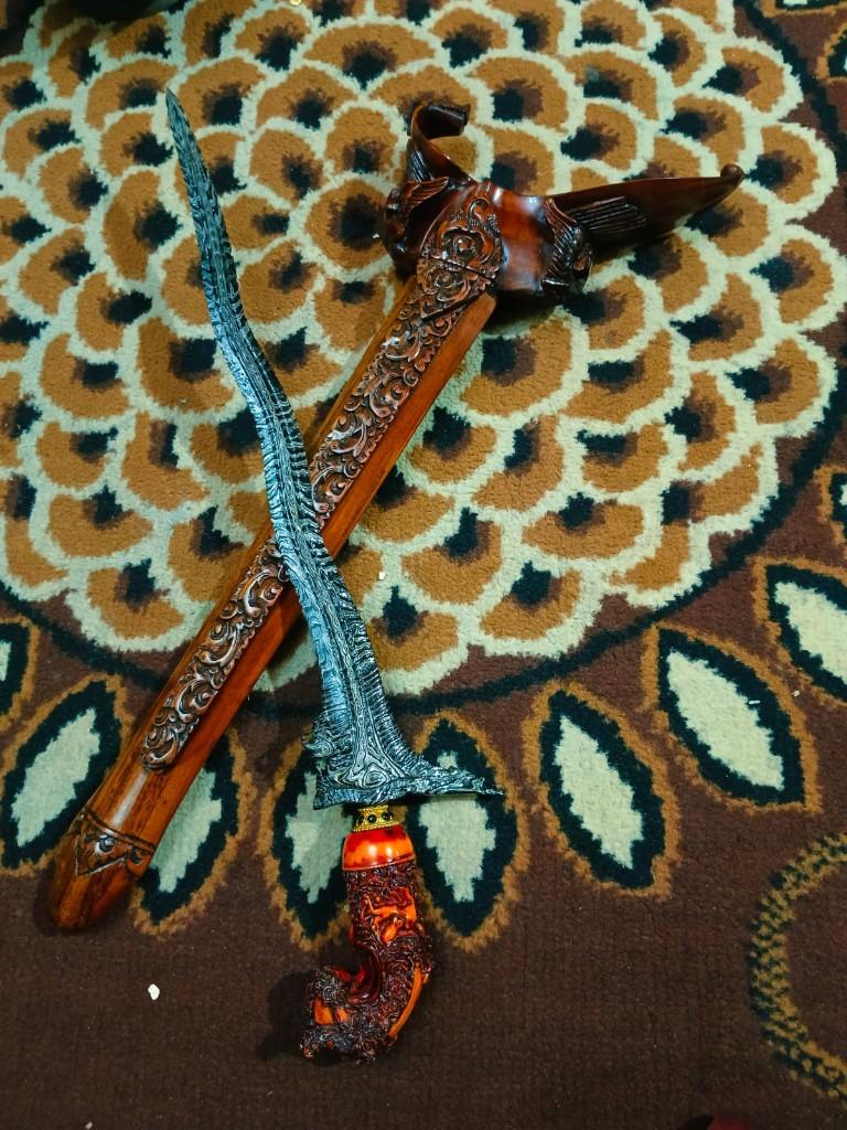 Antieke Keris Naga Siluman 5 Luk Pamor Ri Wader Madura SVG60, Antiek en Kunst, Verzenden