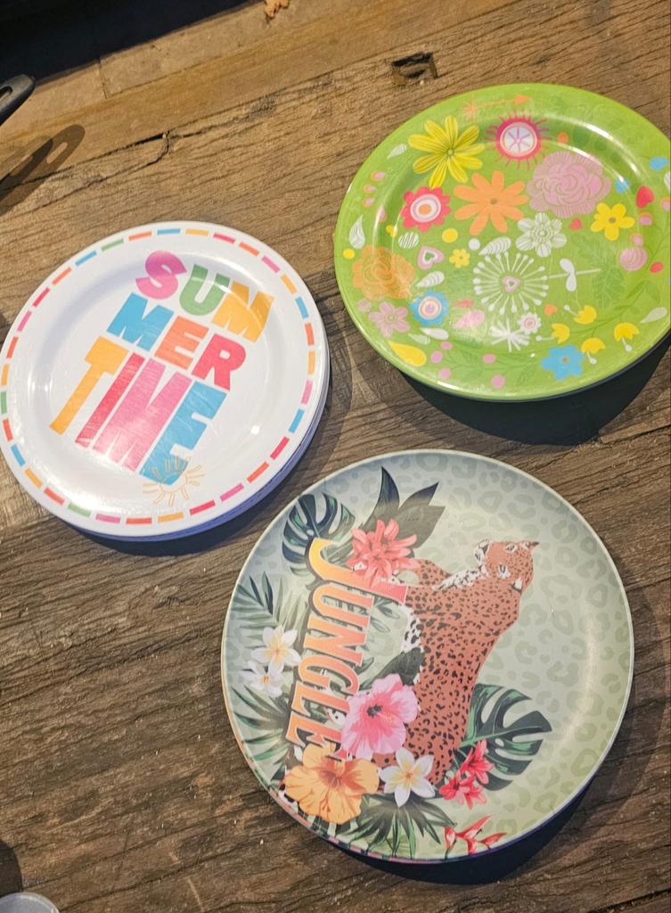 Camping servies bekers, borden kommen , rekje etc, Caravans en Kamperen, Ophalen of Verzenden, Zo goed als nieuw
