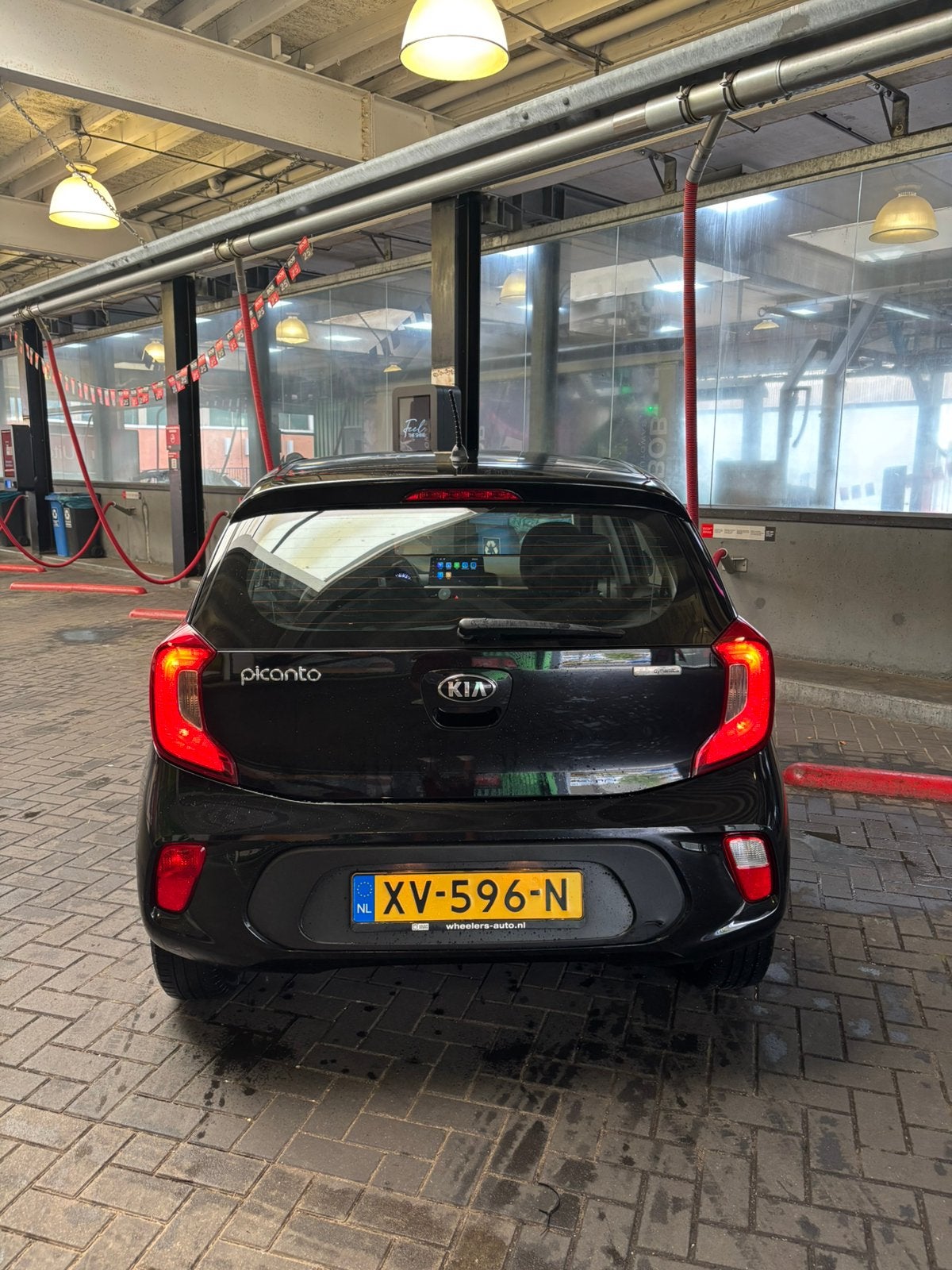 Kia Picanto 2019 – CarPlay | APK tot april | DEALER ONDH, Voorwielaandrijving, 4 stoelen, Zwart, Origineel Nederlands