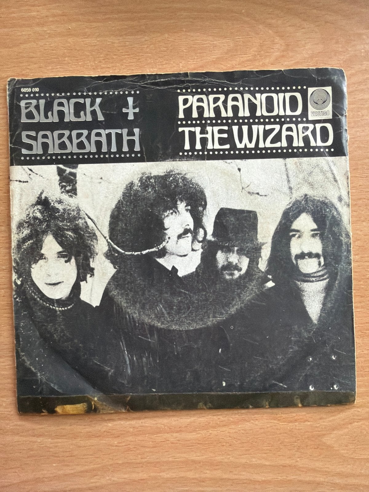 Black Sabbath - Paranoid / The Wizard 7 inch vinyl single, Ophalen of Verzenden, Gebruikt, 7 inch