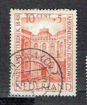 Nederland 1948 nr. 502 Monument Paleis Kneuterdijk DEN HAM, Verzenden, Gestempeld, Plaats of Gebouw